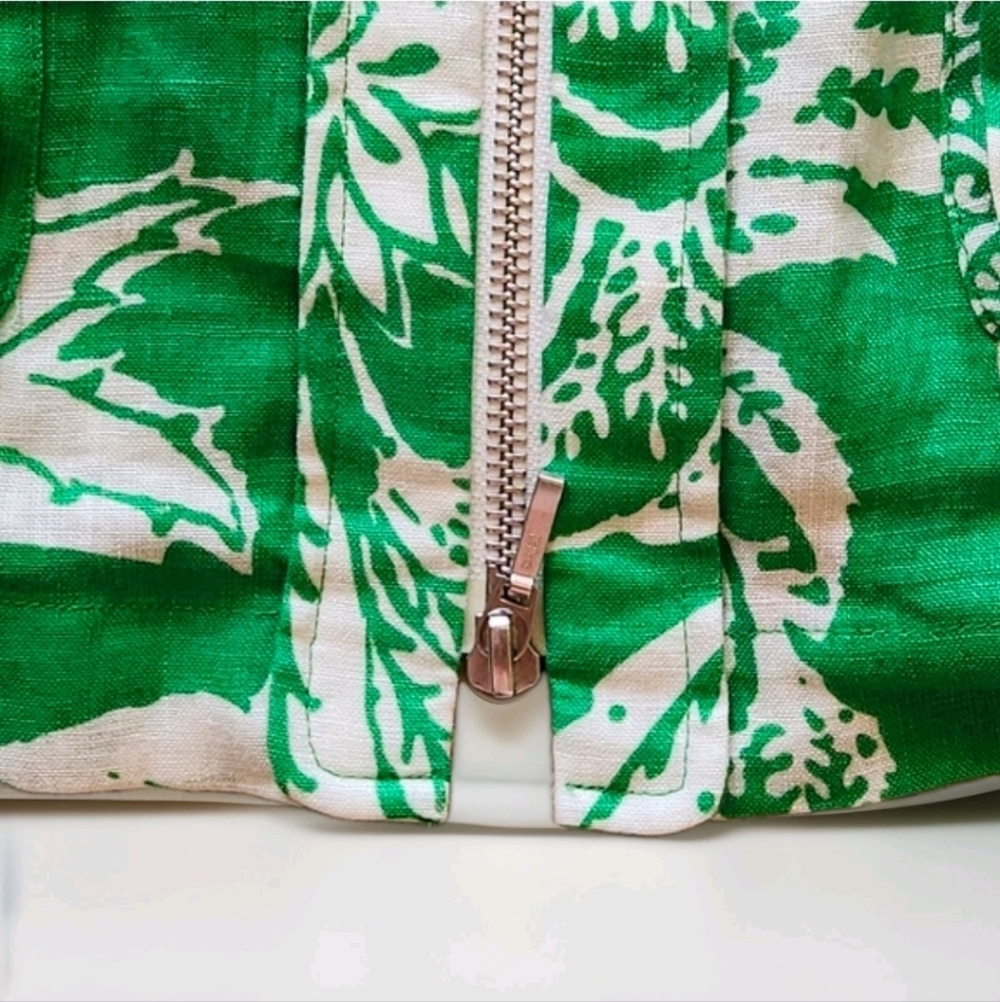 Berek Designed Linen Jacket • Botanical Print • Statement Detail • Size L - Picture 10 of 15
